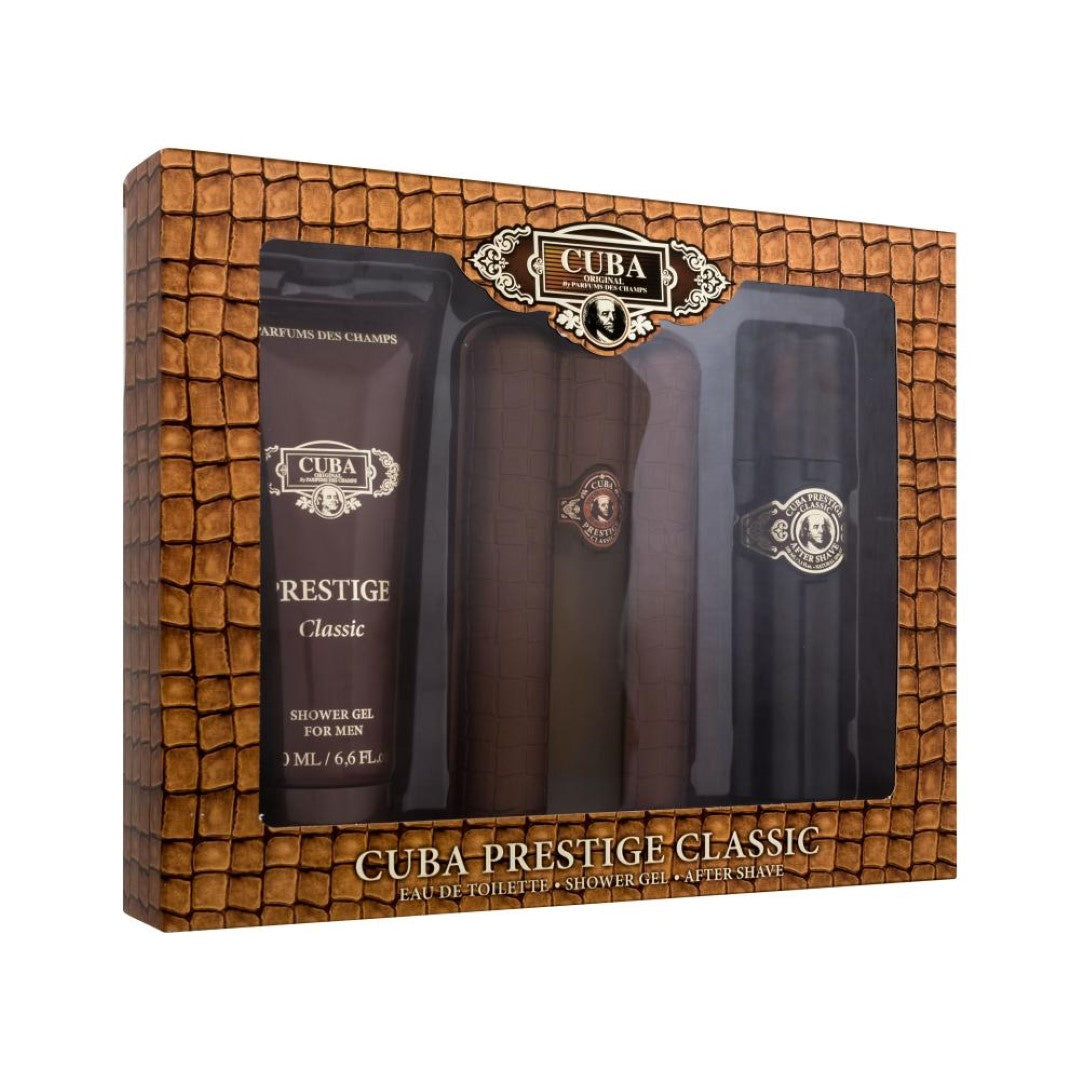 Подаръчен комплект за мъже Cuba Prestige Classic с душ гел и афтършейв